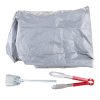 Kültéri faszenes grill 41x41 cm grillezőfelület 4 fokozatban állítható 360°-ban forgatható