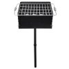 Kültéri faszenes grill 41x41 cm grillezőfelület 4 fokozatban állítható 360°-ban forgatható