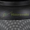 Mobile fire pit 69x44 cm net made of black polished steel garden fire pit basket outdoor burner