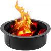 Tűzrakóhely acél BBQ tűztál 114 cm átmérő  kültéri grillezéshez, kempingezéshez, tűzrakáshoz