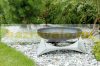 Mobile fire pit raw steel 63x63x31 cm antique portable fire pit bowl, fire pit grill