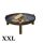 Mobile fire pit raw steel 79x79x28.5 cm antique portable fire pit bowl, fire pit grill