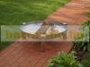 Mobile fire pit stainless steel 79x79x28.5 cm portable fire pit bowl, fire pit grill