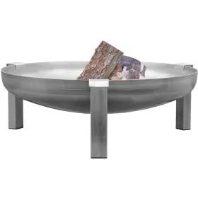   Mobil tűzrakó rozsdamentes acél 63x63x28 cm hordozható tűzrakó tál, tűzrakóhely grillező