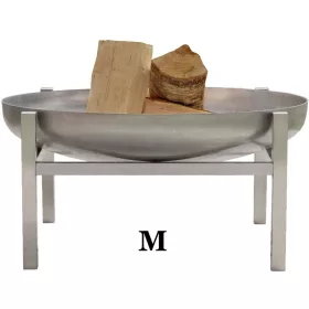   Mobil tűzrakó rozsdamentes acél 63x63x34,5 cm hordozható tűzrakó tál, tűzrakóhely grillező