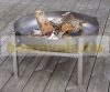 Mobile fire pit stainless steel 63x63x34.5 cm portable fire pit bowl, fire pit grill