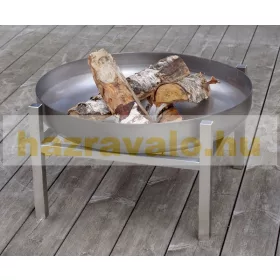   Mobil tűzrakó rozsdamentes acél 63x63x34,5 cm hordozható tűzrakó tál, tűzrakóhely grillező