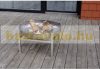 Mobile fire pit stainless steel 63x63x34.5 cm portable fire pit bowl, fire pit grill