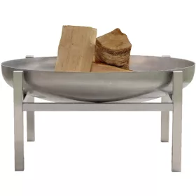   Mobil tűzrakó rozsdamentes acél 63x63x25 cm hordozható tűzrakó tál, tűzrakóhely grillező