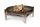 Mobile fire pit raw steel 63x63x25 cm antique portable fire pit bowl, fire pit grill