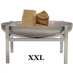   Mobil tűzrakó rozsdamentes acél 79x79x38,5 cm hordozható tűzrakó tál, tűzrakóhely grillező