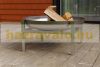 Mobile fire pit stainless steel 79x79x38.5 cm portable fire pit bowl, fire pit grill