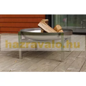   Mobil tűzrakó rozsdamentes acél 79x79x38,5 cm hordozható tűzrakó tál, tűzrakóhely grillező