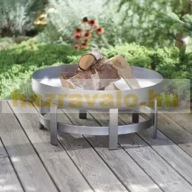   Mobil tűzrakó rozsdamentes acél 63x63x28 cm hordozható tűzrakó tál, tűzrakóhely grillező
