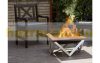 Mobile fire pit raw steel 79x79x40 cm antique portable fire pit bowl, fire pit grill