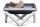 Mobile fire pit raw steel 63x63x35 cm antique portable fire pit bowl, fire pit grill