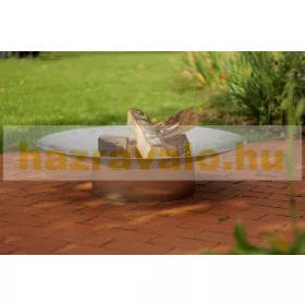   Mobil tűzrakó rozsdamentes acél 80x80x20 cm hordozható tűzrakó tál, tűzrakóhely grillező