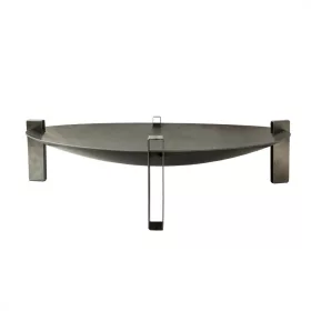   Mobil tűzrakó nyersacél 58x58x20 cm antik hordozható tűzrakó tál, tűzrakóhely grillező