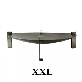   Mobil tűzrakó nyersacél 80x80x22 cm antik hordozható tűzrakó tál, tűzrakóhely grillező