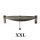 Mobile fire pit raw steel 80x80x22 cm antique portable fire pit bowl, fire pit grill