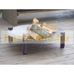   Mobil tűzrakó nyersacél 80x80x22 cm antik hordozható tűzrakó tál, tűzrakóhely grillező