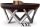 Mobile fire pit raw steel 79x79x40 cm antique portable fire pit bowl, fire pit grill