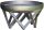 Mobile fire pit stainless steel 63x63x35 cm portable fire pit bowl, fire pit grill