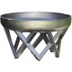 Mobile fire pit stainless steel 63x63x35 cm portable fire pit bowl, fire pit grill