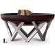 Mobile fire pit raw steel 63x63x35 cm antique portable fire pit bowl, fire pit grill