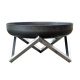 Mobile fire pit raw steel 45x45x27 cm antique portable fire pit bowl, fire pit grill