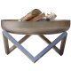 Mobile fire pit stainless steel 79x79x39 cm portable fire pit bowl, fire pit grill