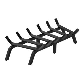   Kandallófa-tartó 68 cm strapabíró acél tűzifaállvány 6 lábbal, porszórt kivitelben