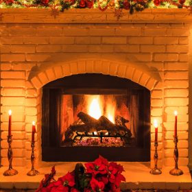   Kandallófa-tartó 76 cm  acél tűzifaállvány 6 lábbal porszórt kivitel