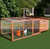 Chicken coop, chicken house run, chicken cage 145x221x81 cm