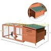 Chicken coop, chicken house run, chicken cage 145x221x81 cm