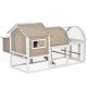 Hen house 167x109x100 cm poultry house with nesting box chicken house weatherproof birdhouse, cage