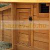 Hen house 180x92x78 cm poultry house with egg nest pine wood chicken house weatherproof birdhouse, cage