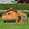 Hen house 185x176x99 cm poultry house with bitumen roof pine wood chicken house winter-proof birdhouse, cage