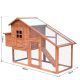 Chicken coop, hen cage, chicken house solid wood 190x66x116 cm