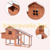 Chicken coop, hen cage, chicken house solid wood 190x66x116 cm