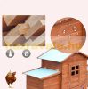 Chicken coop, hen cage, chicken house solid wood 190x66x116 cm