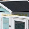 Hen house 193x78x115 cm poultry house with egg nest blue chicken house weatherproof birdhouse, cage