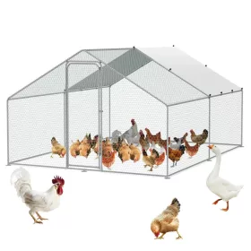   Baromfi kifutó 300x393x199 cm járható tyúkól kifutó tetővel és zárral