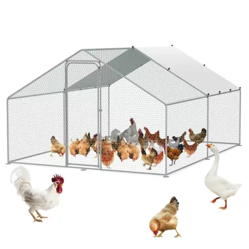 Baromfi kifutó 300x393x199 cm járható tyúkól kifutó tetővel és zárral