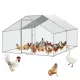 Baromfi kifutó 300x393x199 cm járható tyúkól kifutó tetővel és zárral