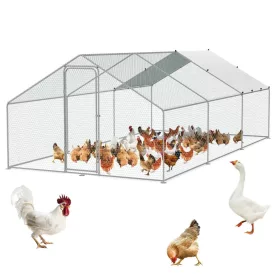   Baromfi kifutó 300x588x199 cm járható tyúkól kifutó tetővel és zárral