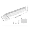 Baromfi kifutó alagút 400x100x61,5 cm hordozható tyúkól kifutó sarokelemekkel