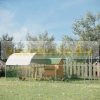 Chicken coop steel free-range outdoor poultry house with shade roof 280x570x197 cm for 12-18 chickens and ducks