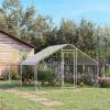 Chicken coop steel mesh free-range poultry house with shading roof 400x300x195 cm for 10-12 chickens and ducks