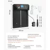 Automata tyúkól ajtó LCD kijelzővel 40,5x33 cm fényérzékelős baromfi kifutó ajtó időzítővel